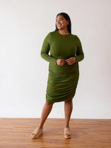 MOSS LONG-SLEEVE JULES DRESS