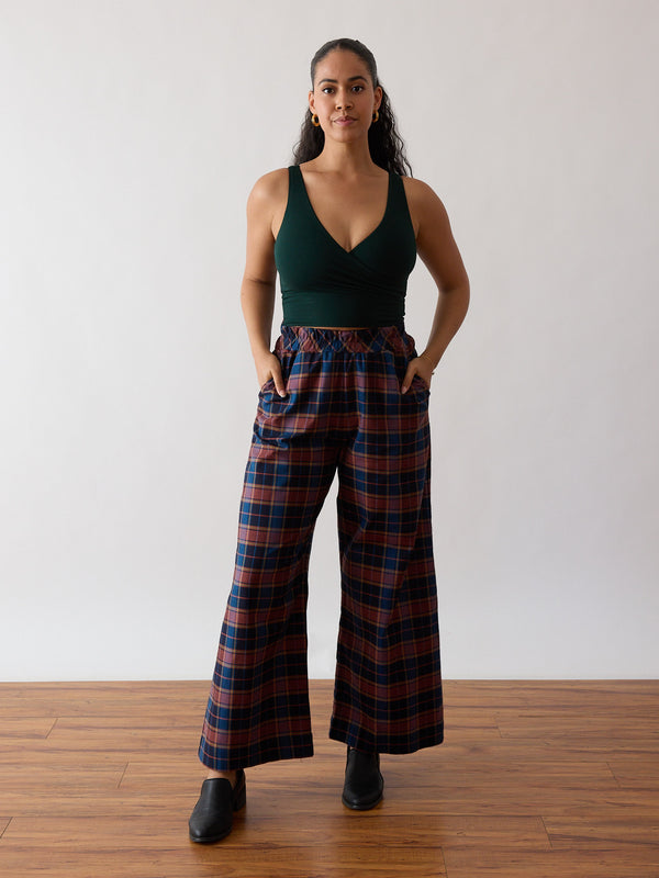 plaid pants - size small - 100% Cotton