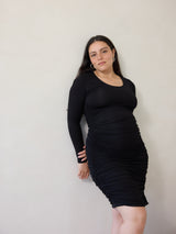 BLACK LONG-SLEEVE JULES DRESS