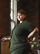 sustainable lyocell pjs, green plus size pajamas, made in canada