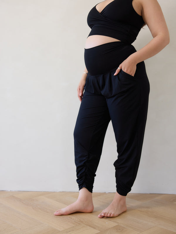 Free Label maternity pants sunday crop made in canada