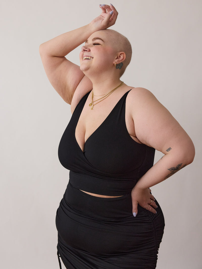 Free Label reversible nursing friendly bra size inclusive plus size ethically made wireless bra