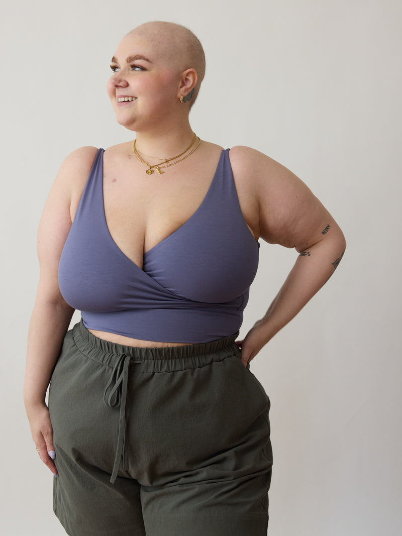 Free label ethically made bamboo wire free bra nursing friendly plus size