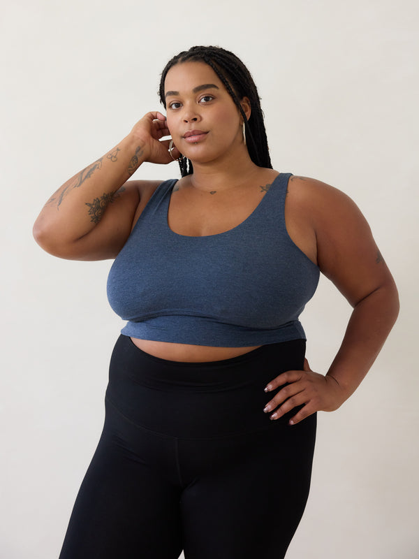 MELANGE BLUE THOMPSON BRA