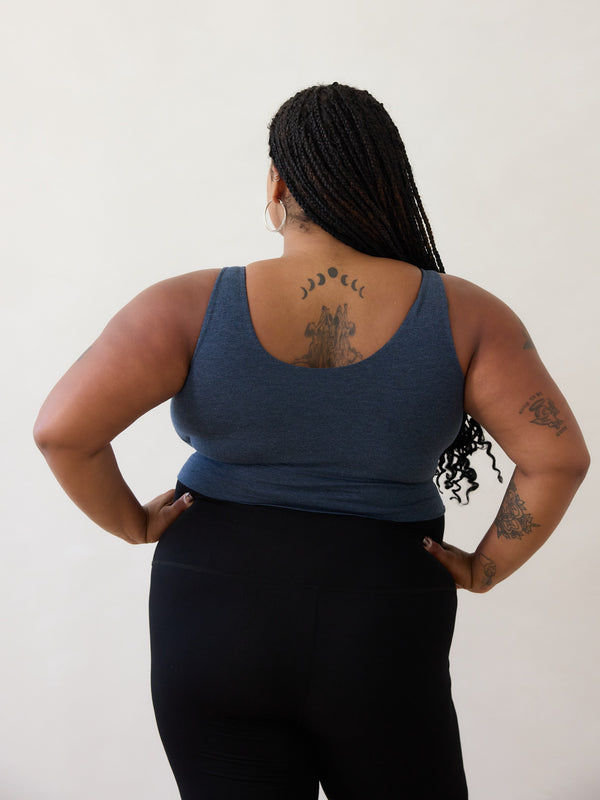 MELANGE BLUE THOMPSON BRA