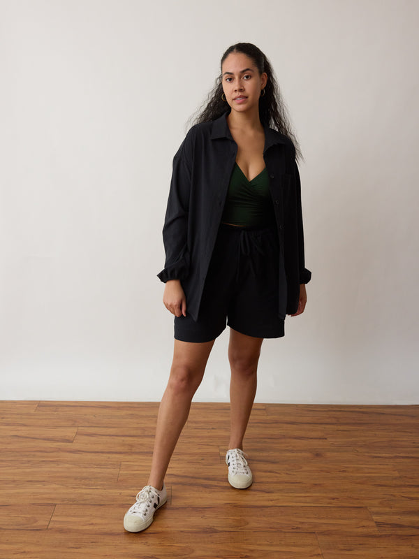 Cotton Crepe button up -ethically Clothing Vancouver, Ethical, Sustainable, Free Label 2024