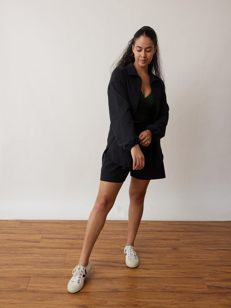 Cotton Crepe button up -ethically Clothing Vancouver, Ethical, Sustainable, Free Label 2024