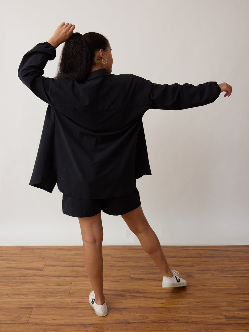 Cotton Crepe button up -ethically Clothing Vancouver, Ethical, Sustainable, Free Label 2024