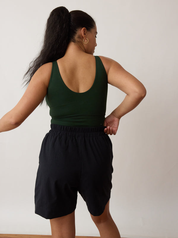 free label lynn short boxer short draw string cotton crepe ethically made