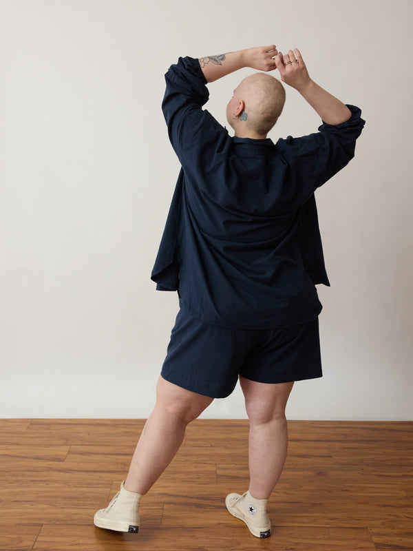 Free Label made in canada cotton crepe draw strong short plus size