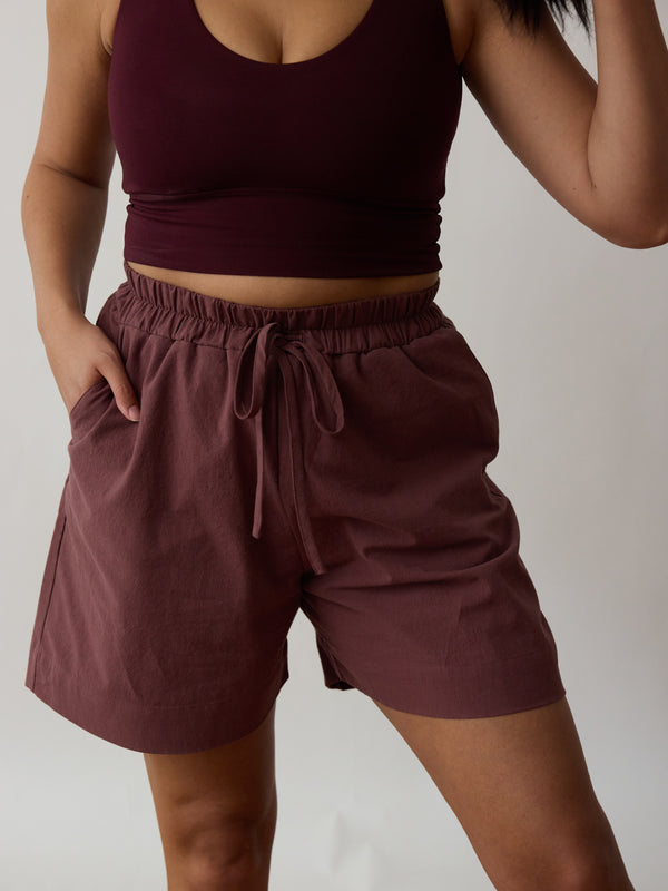 free label ethically made boxer short draw string size inclusive made in canada