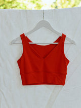 red bamboo bralette made in canada