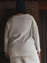 ATHLETIC GREY PIMA COTTON BILLIE LONG SLEEVE