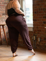 Free Label cherry cola sunday pant, bamboo harem pant made in canada plus size