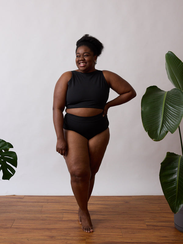 Free Label Swim - Black - Plus Size Swimwear - Made in Canada