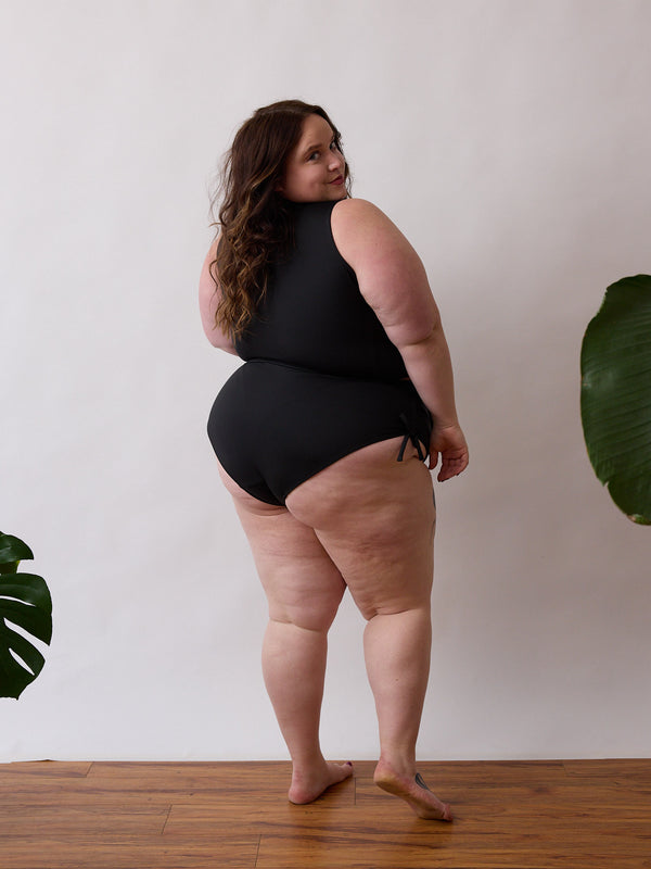 4X - Black Swimsuit - Two Piece - Ethical Clothing - Made in Canada - Size Inclusive 