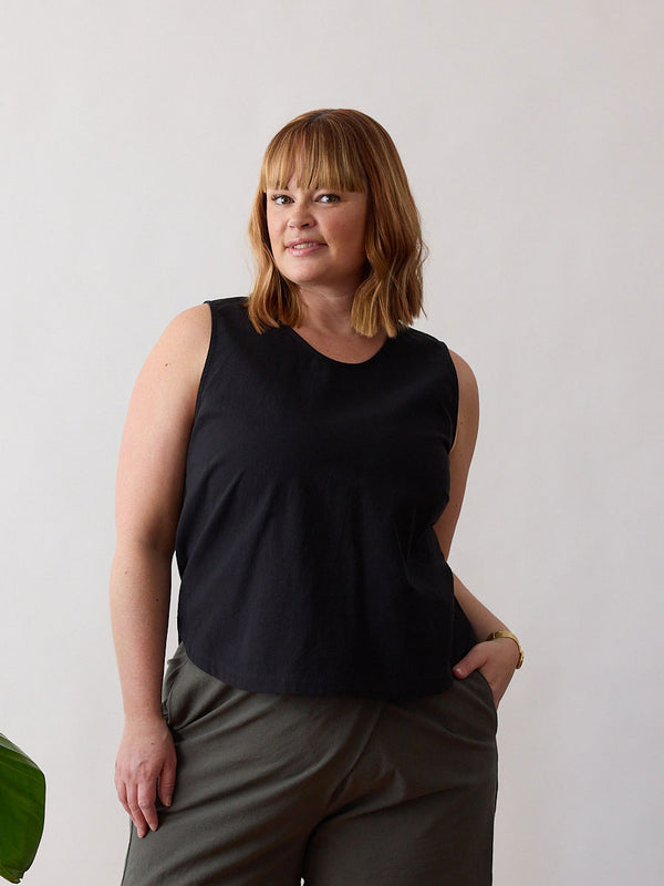  Supima Cotton - Cotton Crepe Tank - Plus Size Clothing Vancouver, Ethical, Sustainable, Free Label 2023