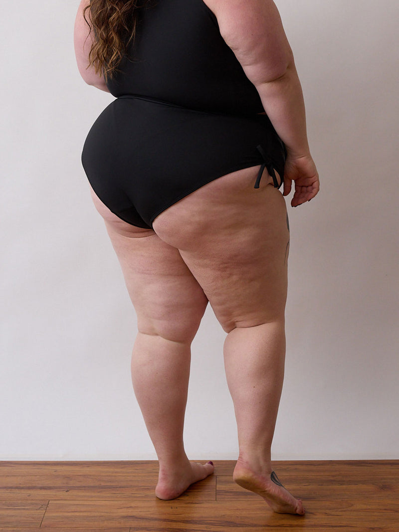 Black Swim Bottoms - Plus Size - Ethical - Made in Canada