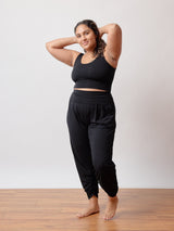 Black Sunday Crop Pant. Ethically made in Vancouver, BC.