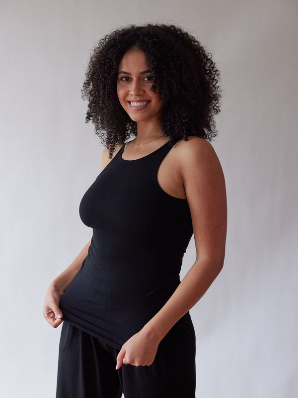 Black Free Label Trail Tank