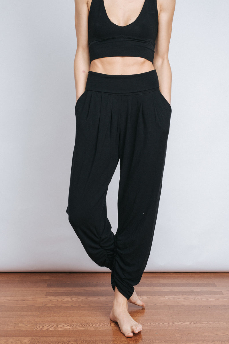 Free Label slow fashion canadian made bamboo harem pant