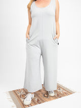 Grey Reversible Wide Leg Jumpsuit