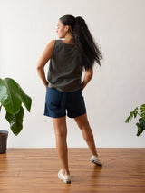 Free Label - Ethical & Size Inclusive Clothing - Size M Cotton Tank Top - Size M Model