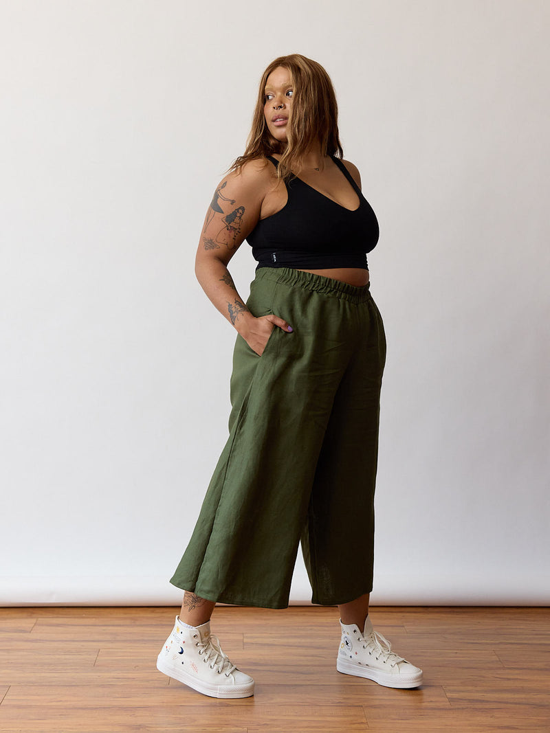 PINE LINEN RAI CROP