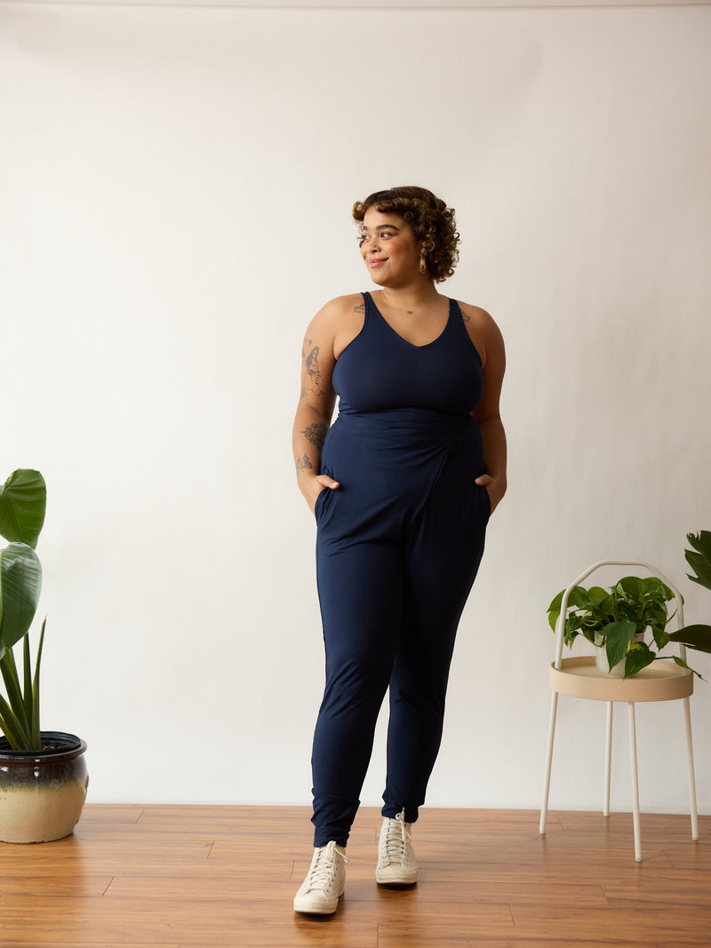 Wears beautifully tucked into pants or skirts; like a bodysuit without the inconvenience